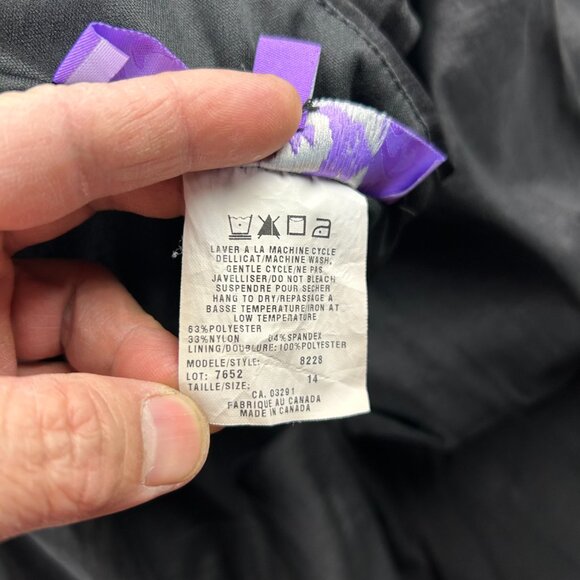 Jolie Dress Women Size 14 Black Ruffled Ruffles Cocktail Party One Shoulder - Picture 6 of 10